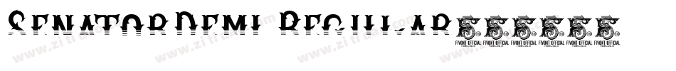 SenatorDemi Regular字体转换